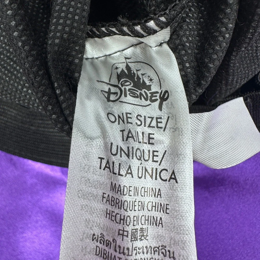 Disney Minnie Mouse Witch Hat Halloween Black Purple Orange Star Bow One Size - Picture 8 of 10